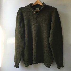 L.L. Bean | Sweater Wool Green Tall